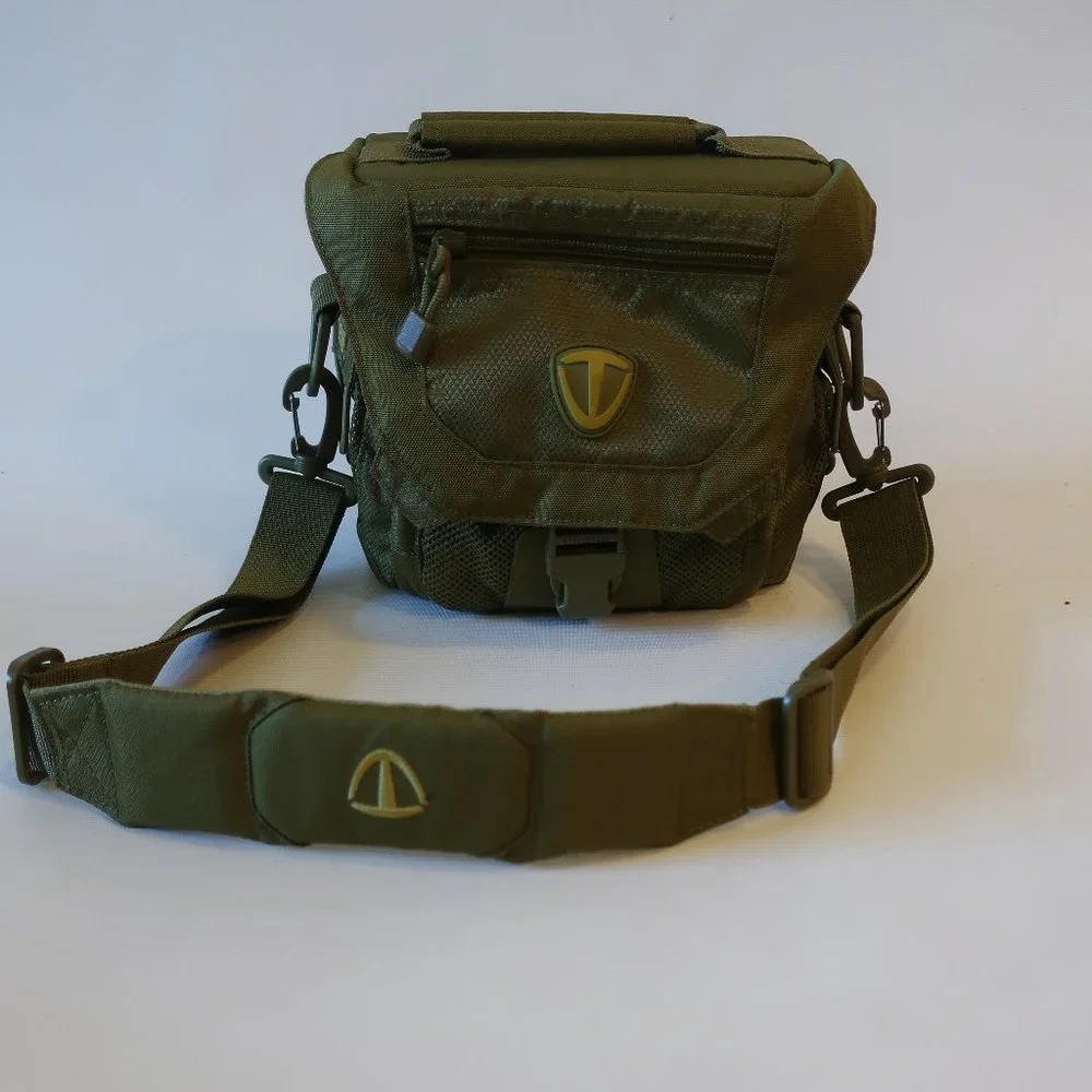 Unisex Tenba Green Shoulder Camera Case Square Bag *